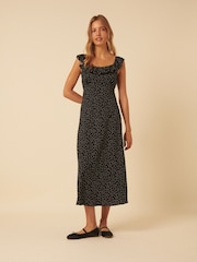 Nobodys Child Black Libby Midi Dress - Image 1 of 4