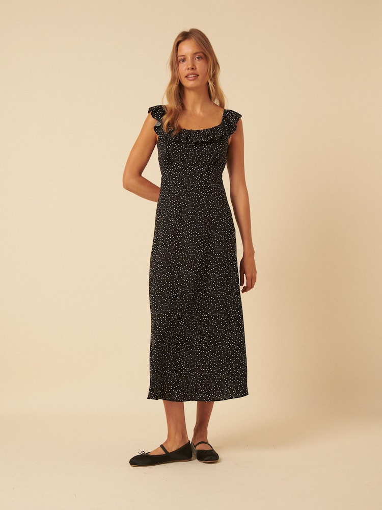 Nobodys Child Black Libby Midi Dress - Image 1 of 4
