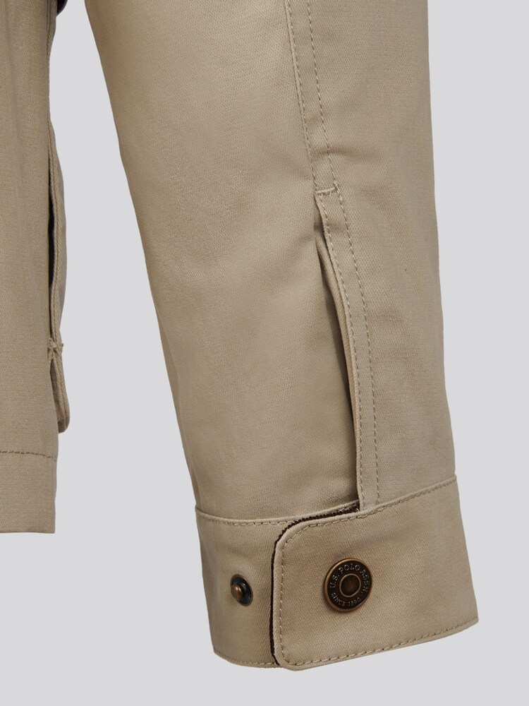 U.S. Polo Assn Natural Textured Collared Jacket - Image 6 of 6