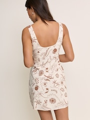 Nobodys Child Cream Connie Shift Dress - Image 3 of 5