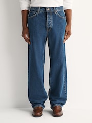 Nudie Jeans Blue Tuff Tony Loose Straight Fit Jeans - Image 2 of 11