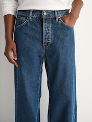 Nudie Jeans Blue Tuff Tony Loose Straight Fit Jeans - Image 6 of 11
