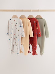 Red White Character Baby Sleepsuits 4 Pack (0mths-2yrs) - Image 6 of 12