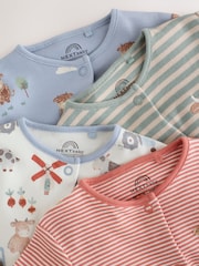 Green Farm Hamish Sleepsuits 4 Pack (0mths-2yrs) - Image 11 of 13