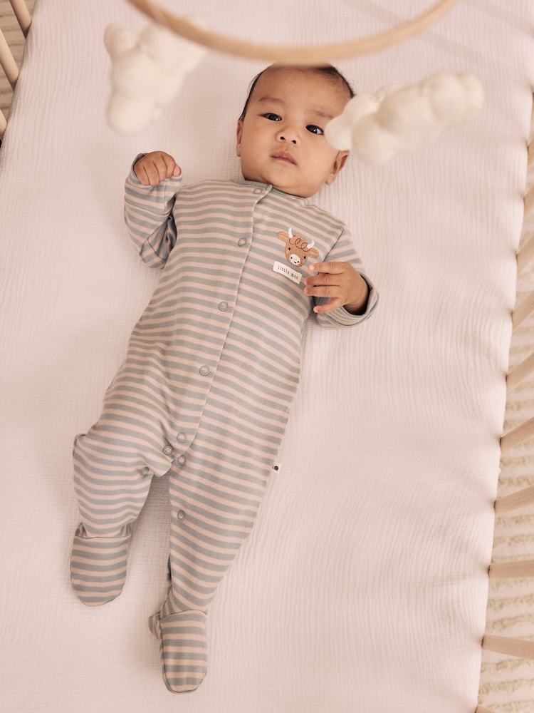 Green Farm Hamish Sleepsuits 4 Pack (0mths-2yrs) - Image 2 of 13 Green Farm Hamish Sleepsuits 4 Pack (0mths-2yrs) - Image 2 of 13