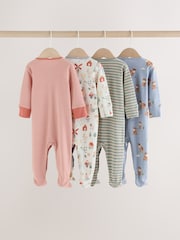 Green Farm Hamish Sleepsuits 4 Pack (0mths-2yrs) - Image 5 of 13