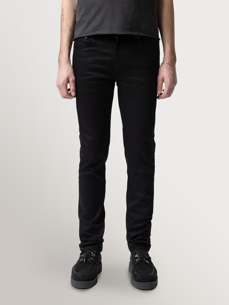 Nudie Jeans Dry Everblack Lean Dean Slim Fit Jeans - Image 1 of 6