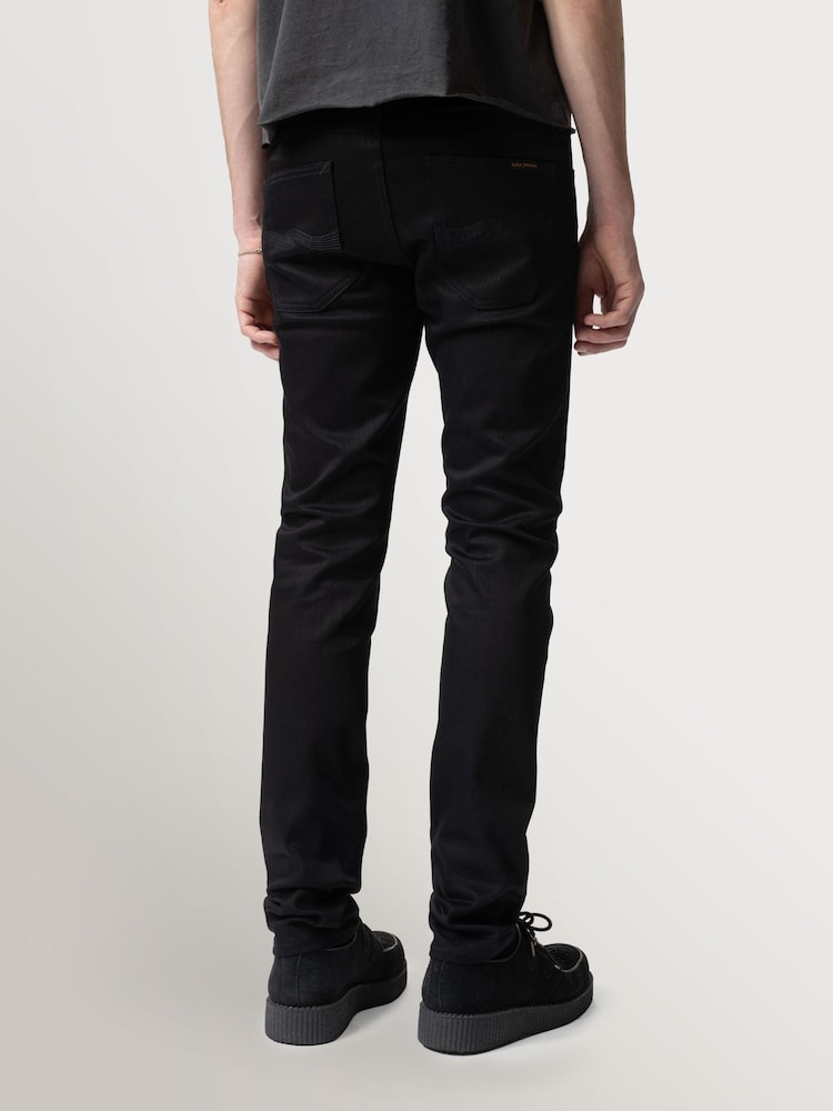Nudie Jeans Dry Everblack Lean Dean Slim Fit Jeans - Image 2 of 6