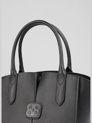 LK Bennett Black Jemi Our Compact Mini Tote Bag - Image 4 of 5
