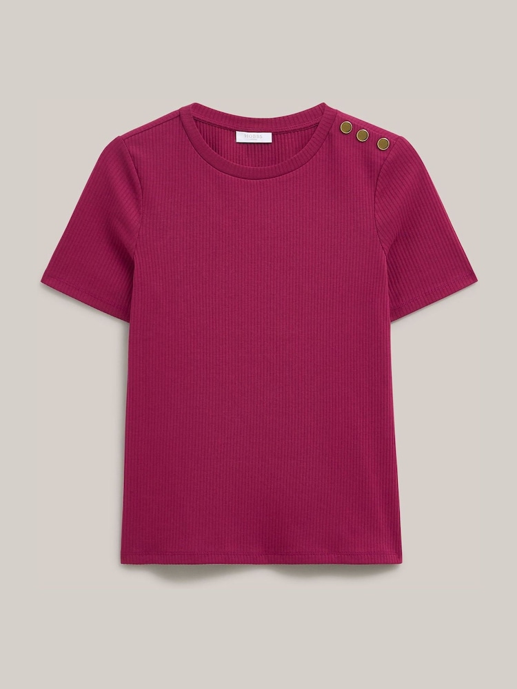 Hobbs Pink Tamsin T-Shirt - Image 4 of 4