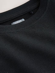 Black Long Sleeve Soft Waffle Top (3-16yrs) - Image 8 of 8