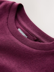 Berry Cosy Rib Lace Hem Sweatshirt (3-16yrs) - Image 9 of 10