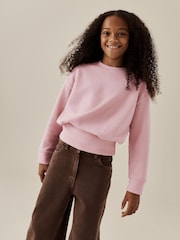 Pink Cosy Rib Fitted Waist Top (3-16yrs) - Image 1 of 8