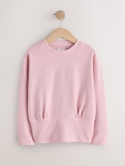 Pink Cosy Rib Fitted Waist Top (3-16yrs) - Image 5 of 8