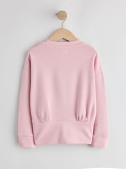 Pink Cosy Rib Fitted Waist Top (3-16yrs) - Image 6 of 8