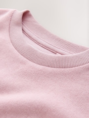 Pink Cosy Rib Fitted Waist Top (3-16yrs) - Image 7 of 8