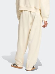adidas Originals Cream Essentials Linear Oversized Joggers - Image 2 of 6