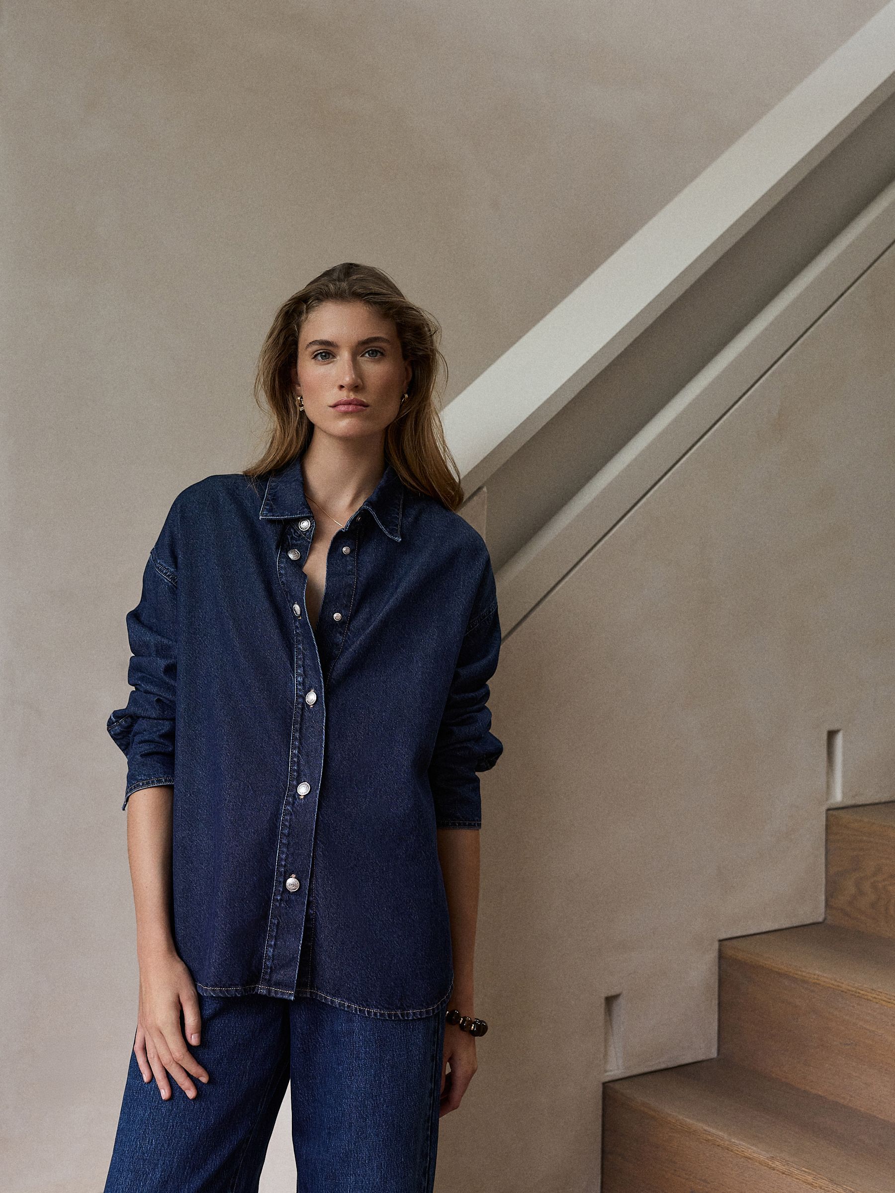 Buy Dark Blue N.Premium Denim Shirt from Next Hungary
