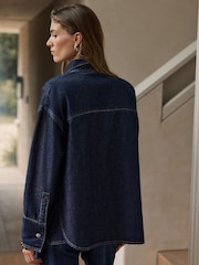 Dark Blue N.Premium Denim Shirt - Image 4 of 8