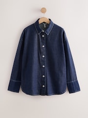 Dark Blue N.Premium Denim Shirt - Image 6 of 8