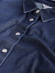 Dark Blue N.Premium Denim Shirt - Image 7 of 8