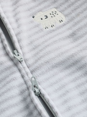 Boz Qütb Ayısı - Micro Fleece Two Way Zip Sleepsuits 2 Pack - 13şəkildən 11 şəkil