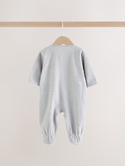 Boz Qütb Ayısı - Micro Fleece Two Way Zip Sleepsuits 2 Pack - 13şəkildən 9 şəkil