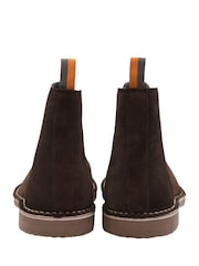Brun semsket skinn - Frank Wright Suede Slip-On Chelsea Boots - Bilde 3 av 4