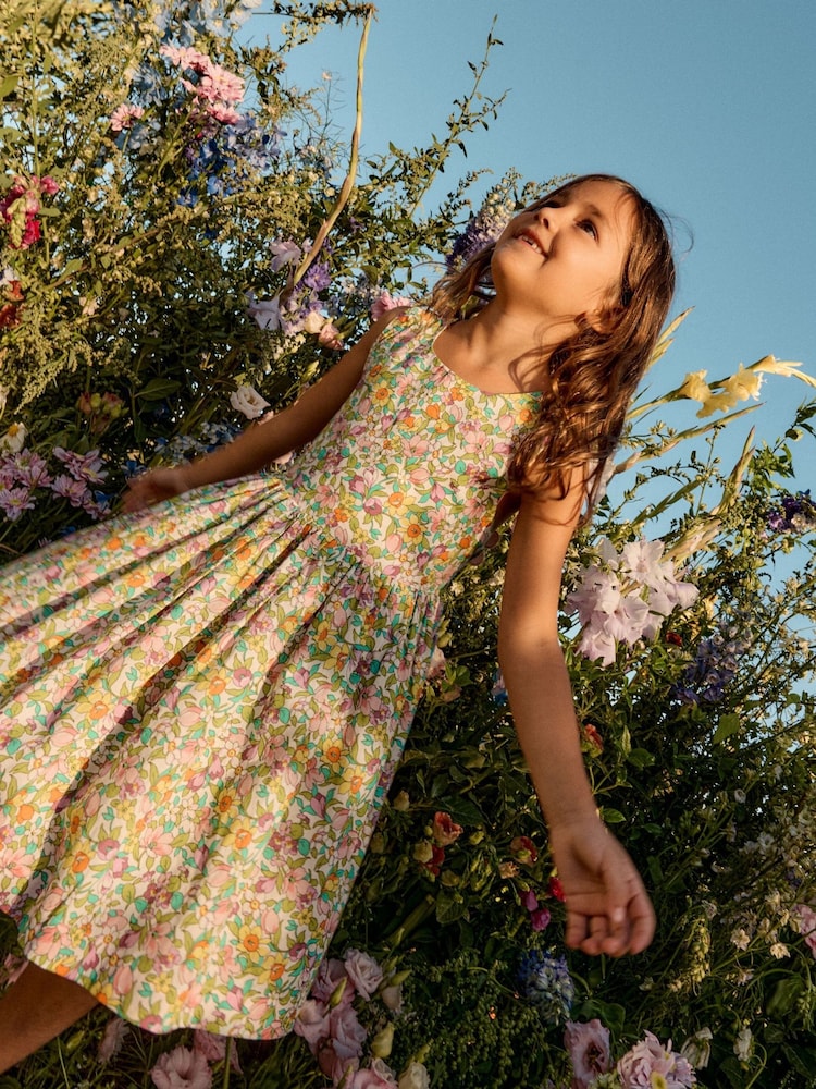 Boden Cream Fun Strap Back Dress - Image 1 of 4