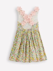 Boden Cream Fun Strap Back Dress - Image 3 of 4