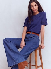 Boden ポピー トリム クルーネック Tシャツ - 画像 1 / 5