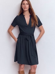 Boden Blue Daisy Flippy Jersey Dress - Image 4 of 5