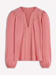 Boden Pink Poppy Long Sleeve Blouse - Image 5 of 5