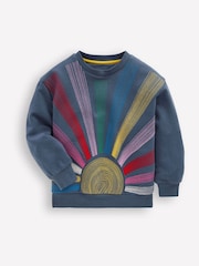 Boden Blue Bobbie Appliqué Sweatshirt - Image 1 of 3