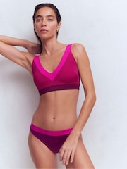 Boden Purple Panel Bikini Bottoms - Image 1 of 6