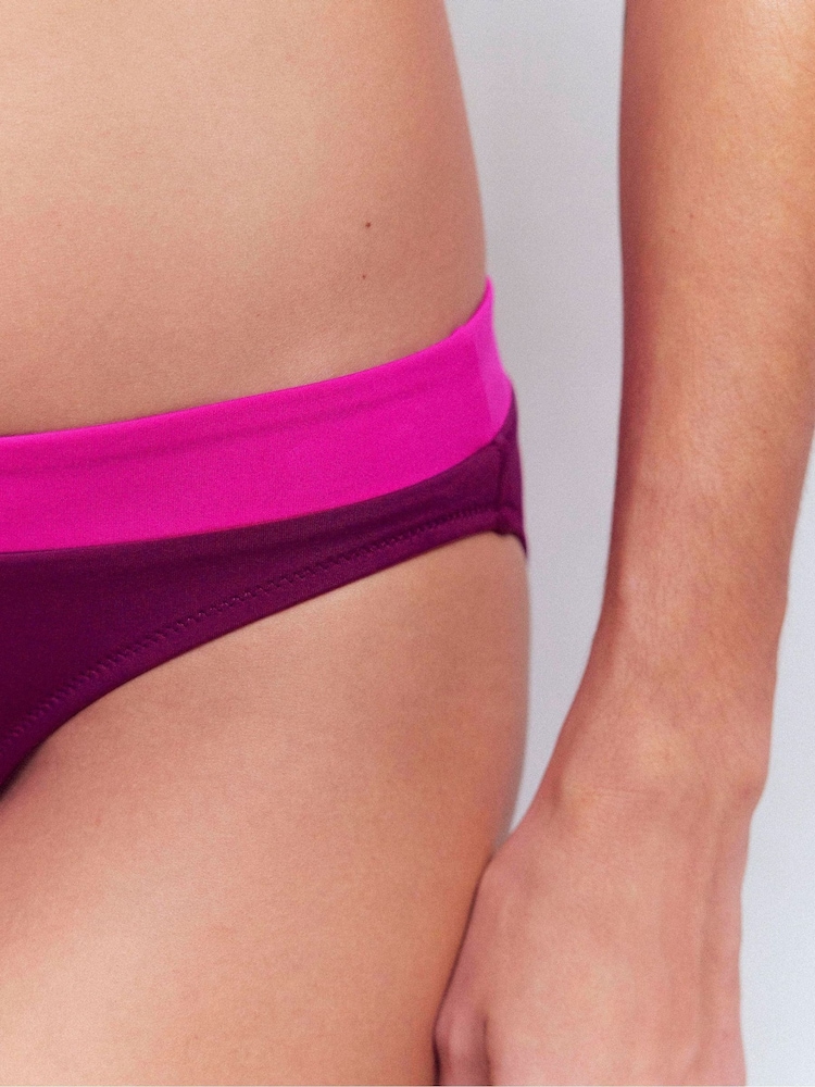 Boden Purple Panel Bikini Bottoms - Image 2 of 6