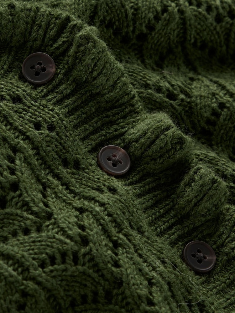 Boden Green Eloise Frill Henley Jumper - Image 6 of 6