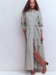 Boden Blue Line Ellie Cotton Maxi Shirt Dress - Image 1 of 5