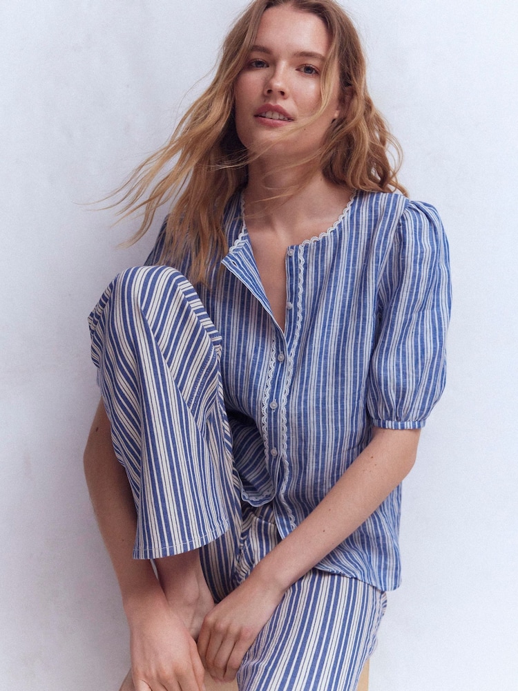 Boden חולצת פשתן עם שרוולים קצרים, דגם Leah - תמונה 1 מתוך 6 Boden חולצת פשתן עם שרוולים קצרים, דגם Leah - תמונה 1 מתוך 6