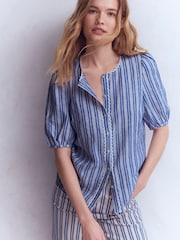 Boden חולצת פשתן עם שרוולים קצרים, דגם Leah - תמונה 5 מתוך 6