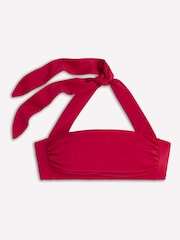 Boden Red Kythira Ruched Bikini Top - Image 5 of 6