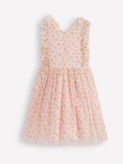 Boden Pink Flutter Strap Back Dress - Image 2 of 4