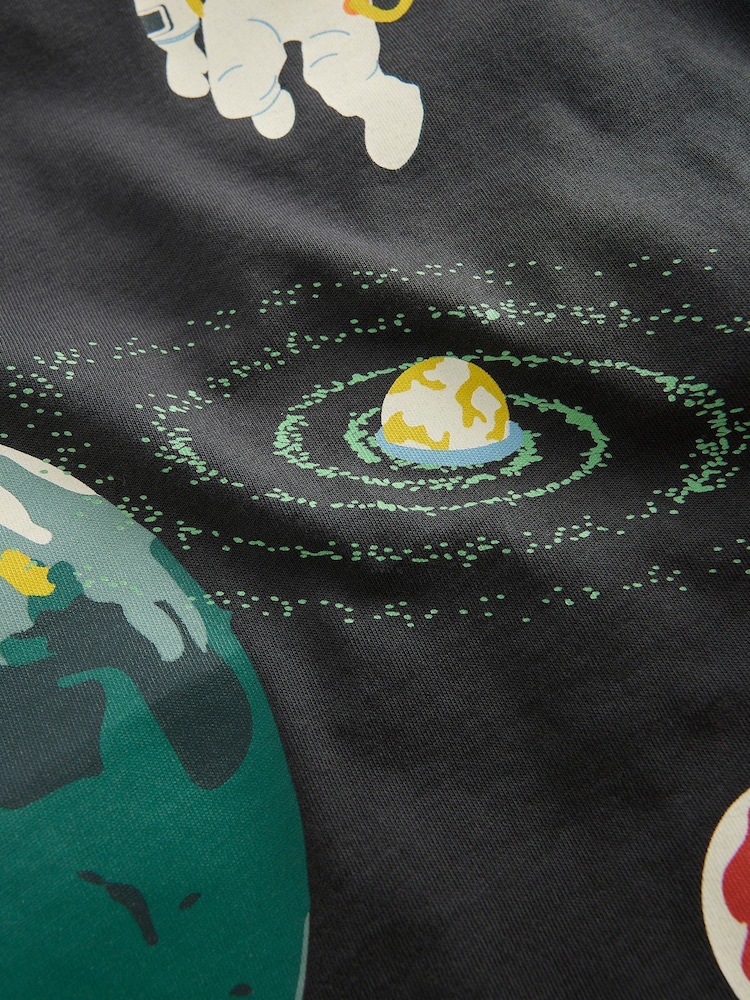 Boden Black - Phantom Space Glow-in-the-Dark T-Shirt - Image 3 of 3 Boden Black - Phantom Space Glow-in-the-Dark T-Shirt - Image 3 of 3