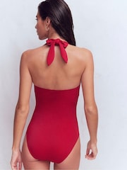 Boden Red Kythira Ruched Swimsuit - Image 3 of 7