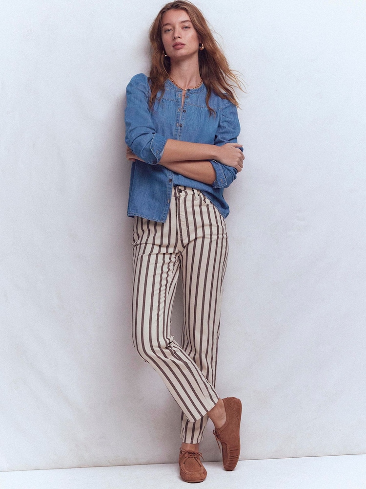 Boden Blue Mutton Denim Shirt - Image 1 of 5