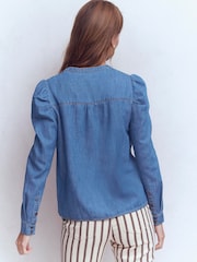 Boden Blue Mutton Denim Shirt - Image 3 of 5