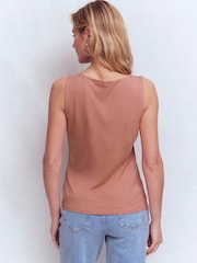 Boden Flora Lace Trim Supersoft Vest - Slika 3 od 5