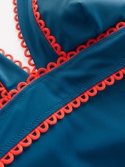 Boden Blue Porto V-Neck Swimsuit - Image 7 of 7