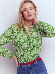 Chemisier Boden en coton à bordure Rhea - Image 4 de 5