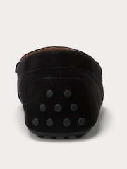 Lauren Ralph Lauren Black Barnsbury Suede Loafers - Image 4 of 4